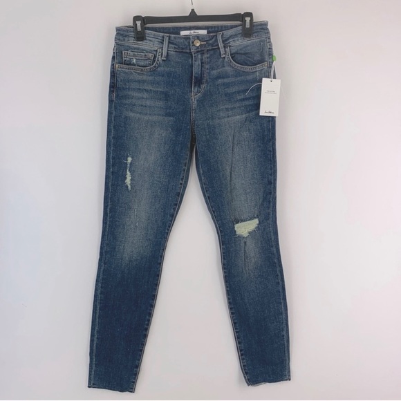 Sam Edelman The Kitten Mid rise skinny ankle Jeans size 8 28 - Picture 3 of 6
